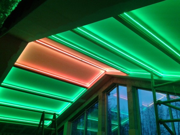Oświetlenie Barrisol w Hotelu Astoria w Busko Zdroju przy współpracy z p. Wojciechem Lechem